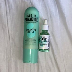 Isle of paradise self-tanning body butter and face and body drops